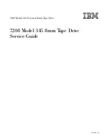 Предварительный просмотр 1 страницы IBM 7208 345 Service Manual