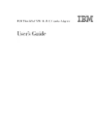 Preview for 1 page of IBM 72W AC User Manual