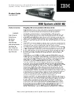 Preview for 1 page of IBM 7947E5U Product Manual