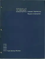 Preview for 1 page of IBM 80 Customer Engineering Manual