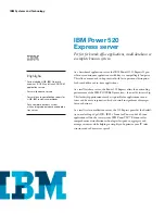 IBM 8203-E4A Brochure & Specs preview