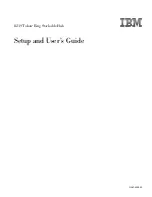 Preview for 1 page of IBM 8239 Token-Ring Stackable Hub Setup And User Manual