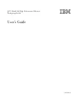 Предварительный просмотр 1 страницы IBM 8275 User Manual