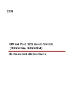 Предварительный просмотр 1 страницы IBM 8960-F64 Hardware Installation Manual