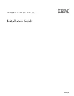 IBM 9114-275 - IntelliStation POWER 275 Installation Manual preview