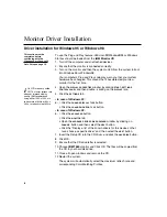 Preview for 8 page of IBM 9494HB0 - T 860 - 18.1" LCD Monitor User Manual