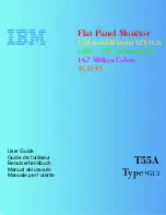 Preview for 1 page of IBM 9513AG1 - T 55A - 15" LCD Monitor User Manual