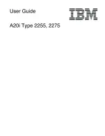 Preview for 1 page of IBM A20i 2255 User Manual