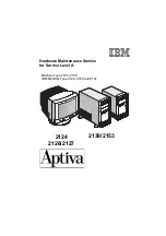 IBM Aptiva 2124 Hardware Maintenance Service preview