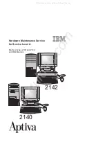 Preview for 1 page of IBM Aptiva 2142 Hardware Maintenance Service