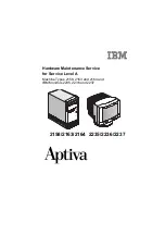 Preview for 1 page of IBM Aptiva 2158 Hardware Maintenance Service