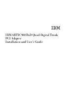 IBM ARTIC960RxD Installation And User Manual preview