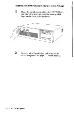 Preview for 36 page of IBM AT/370 Manual To Operations