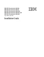 Preview for 1 page of IBM BNT RackSwitch G8124R Installation Manual