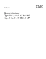 Preview for 1 page of IBM BRUGERVEJLEDNING 8183 (Danish) Brugervejledning