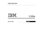 IBM C220p User Manual preview