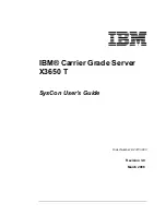 IBM Carrier Grade X3650 T User Manual preview