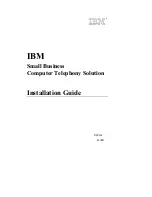 Предварительный просмотр 1 страницы IBM CT-618 Installation Manual