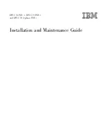 IBM DPI C13 PDU+ Installation And Maintenance Manual preview