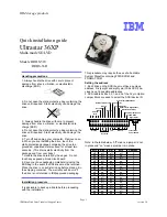 Предварительный просмотр 1 страницы IBM DRHS-36D Quick Installation Manual