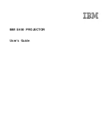 Preview for 1 page of IBM E400 User Manual