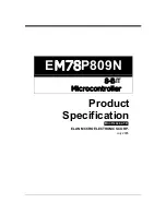 IBM EM78P809N Specification preview