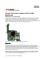 IBM Emulex Virtual Fabric Adapter At-A-Glance Manual preview