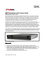 Предварительный просмотр 1 страницы IBM FlashSystem 840 Product Manual