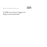 IBM GX7000 Series Replacement Instructions Manual preview
