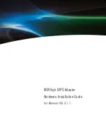 IBM High IOPS Adapter Hardware Installation Manual preview