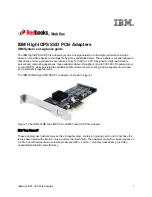 IBM High IOPS SSD PCIe Adapters At-A-Glance Manual preview
