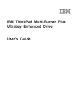 Preview for 3 page of IBM IBM ThinkPad Multi-Burner PlusUltrabay Enhanced Drive User Manual