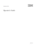 IBM INFO PRINT 3000 Operator'S Manual preview