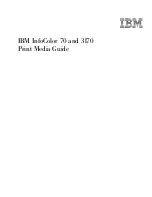 Preview for 1 page of IBM InfoColor 70 User Manual