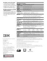 Preview for 2 page of IBM Infoprint 12 Specfications