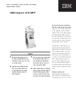 IBM Infoprint 1572 MFP Brochure & Specs preview