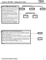 Preview for 2 page of IBM InfoPrint 1650 Configuration Manual