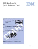 Preview for 1 page of IBM INFOPRINT 32 Quick Reference Card