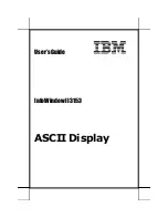 IBM InfoWindow II 3153 User Manual preview