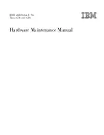 IBM IntelliStation E Pro Hardware Maintenance Manual preview