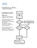 IBM IntelliStation M Pro Installation Manual preview