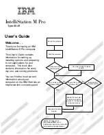 IBM IntelliStation M Pro User Manual preview