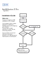 Preview for 1 page of IBM IntelliStation Z Pro 6223 Installation Manual