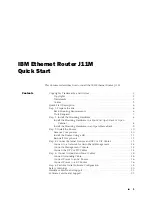 Предварительный просмотр 3 страницы IBM J11M Quick Start Manual