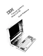 IBM L40 SX Quick Reference предпросмотр