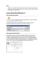 IBM LOTUS NOTES MAIL RELEASE 6 Manual preview