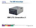 Предварительный просмотр 1 страницы IBM LTO Generation 3 Instruction Manual