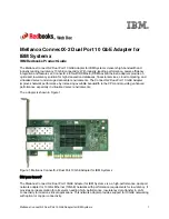 IBM MELLANOX CONNECTX-2 Product Manual предпросмотр