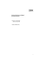 Предварительный просмотр 1 страницы IBM MICRO TOWER 2169 Hardware Maintenance Manual