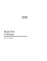 IBM Multi-Port USB Hub User Manual предпросмотр